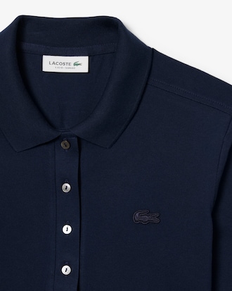 Polo L.12.D slim fit en mini Piqu&eacute; stretch