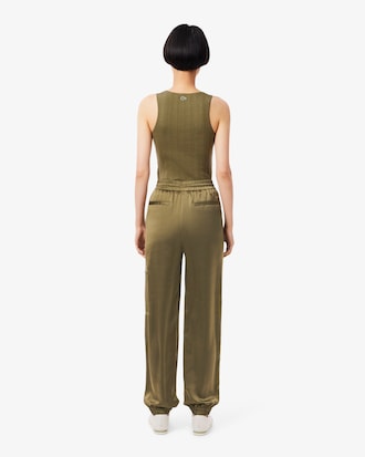 Pantalon de surv&ecirc;tement oversize satin&eacute;