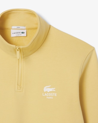 Sweatshirt col montant zipp&eacute; imprim&eacute;