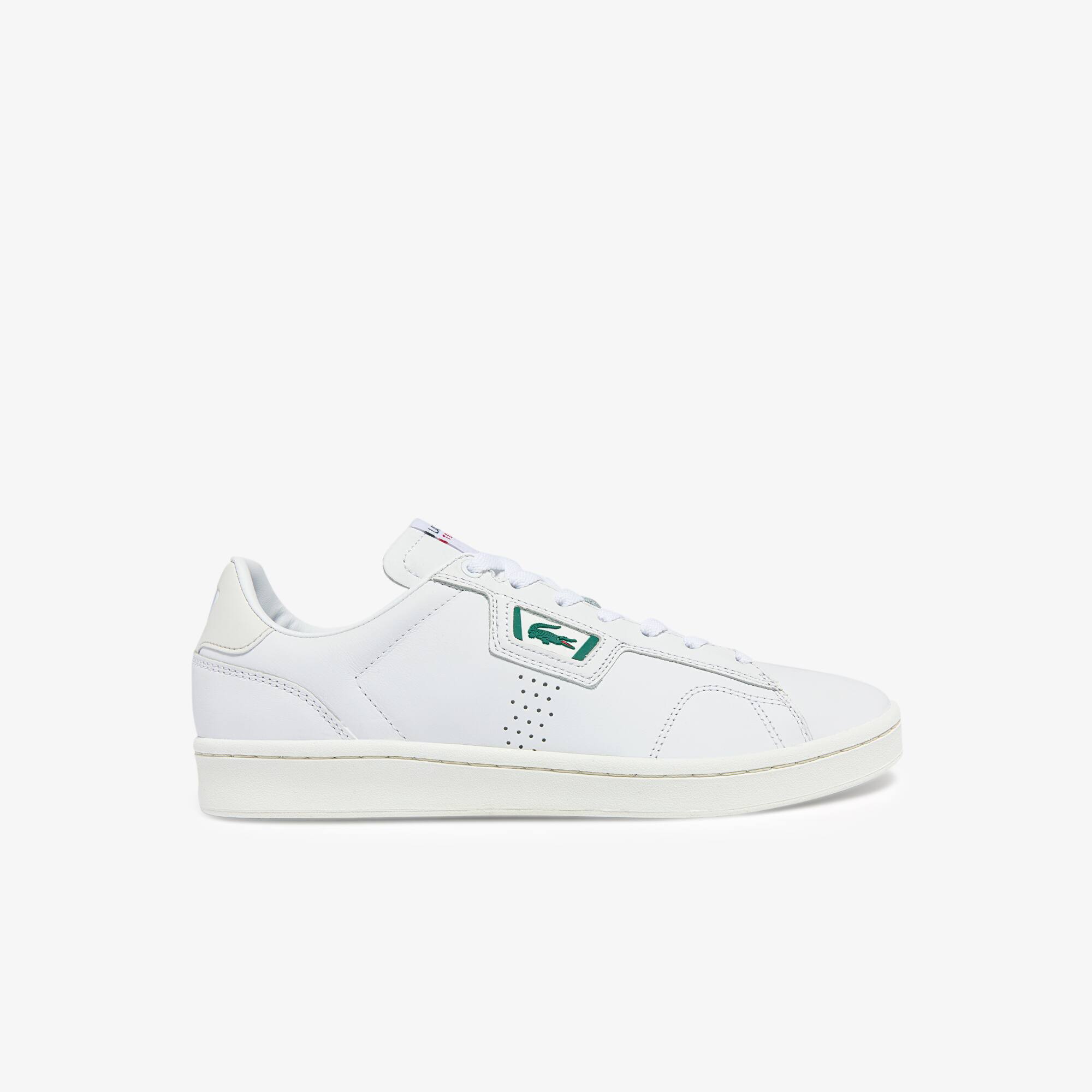 Lacoste Sneakers Masters Classic homme en cuir Taille 43 Blanc/beige