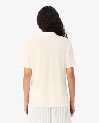Polo relaxed fit Piqu&eacute; fluide