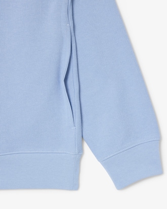 Sweatshirt zipp&eacute; interlock col montant