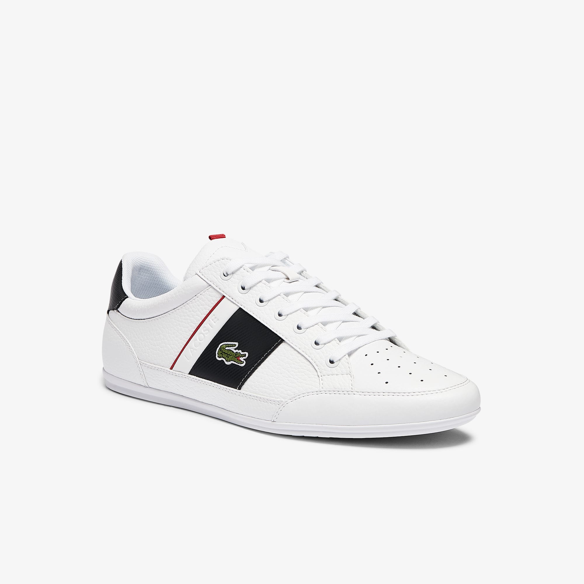 Lacoste Sneakers Chaymon homme en cuir et synthétique Taille 41 Wht/dk Gry