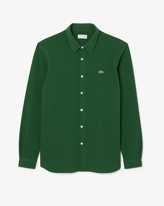 Chemise slim fit Piqu&eacute; de coton