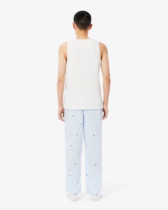 Pantalon de pyjama coton rayé imprimé