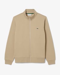 Sweatshirt zipp&eacute; molleton col montant