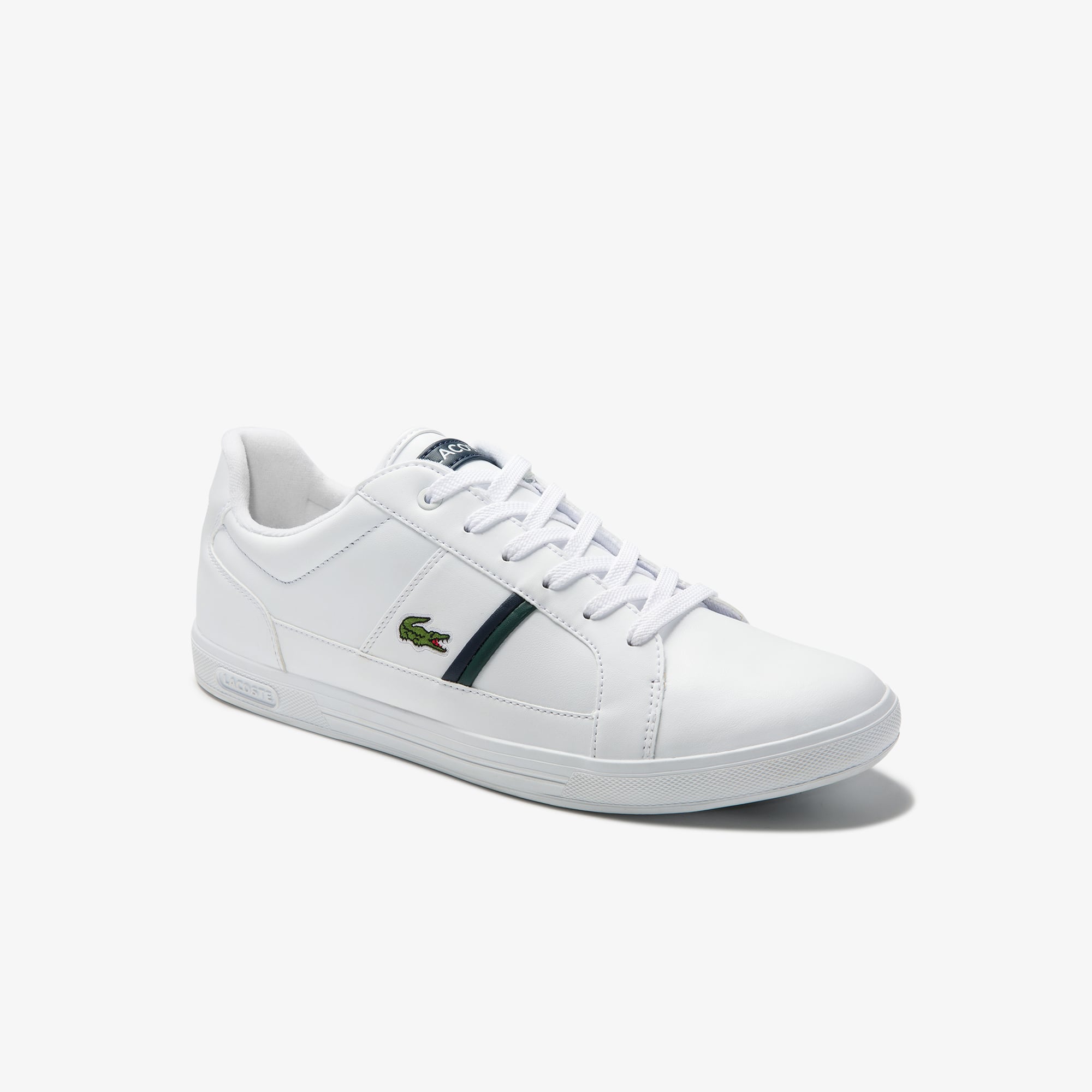 Lacoste Sneakers Europa homme en cuir Taille 51 Blanc/vert Foncé
