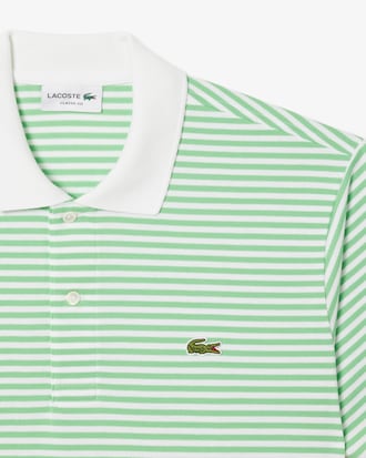 Polo L.12.12 classic fit en Petit Piqué rayé