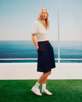 Sneakers Club-Low femme en cuir