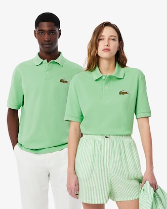 Polo L.12.12 loose fit en Piqué avec badge