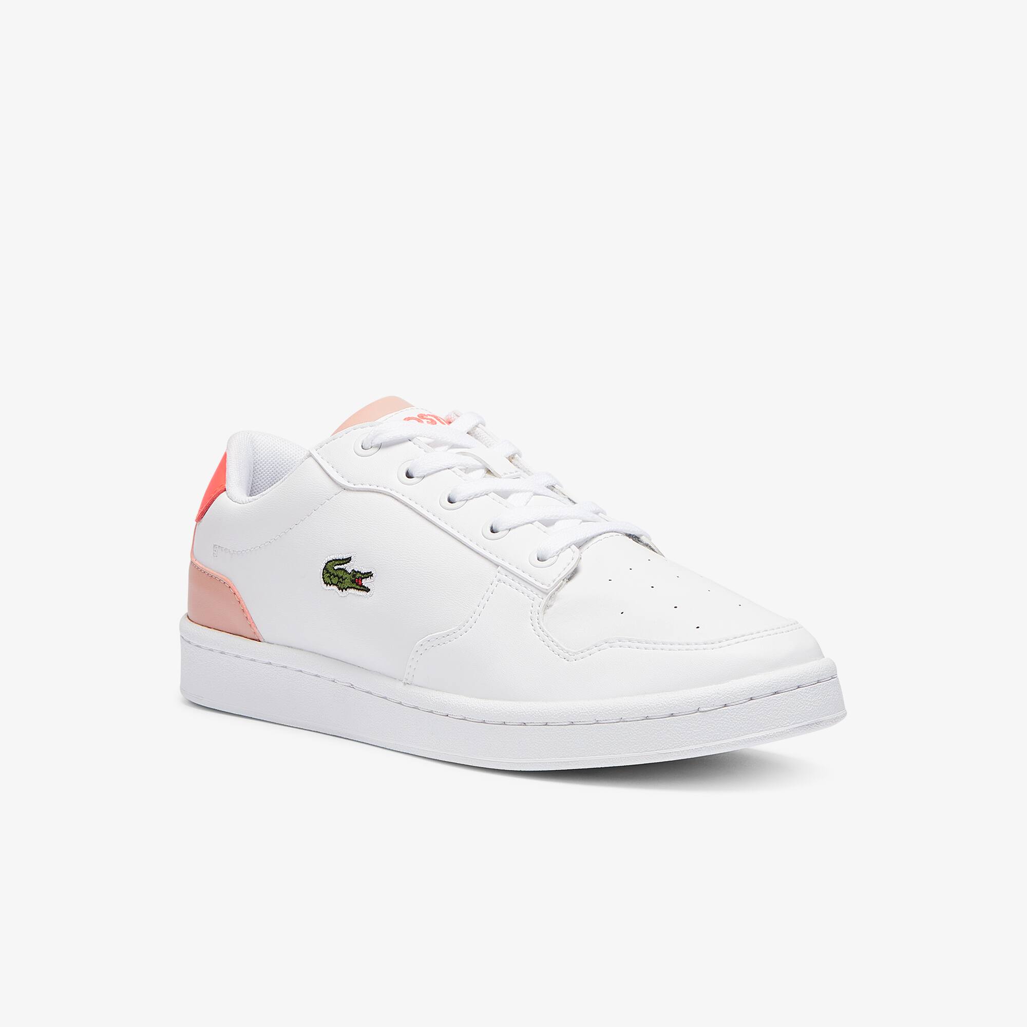 Lacoste Sneakers Masters Cup ado en cuir et synthétique Taille 37.5 Blanc/rose