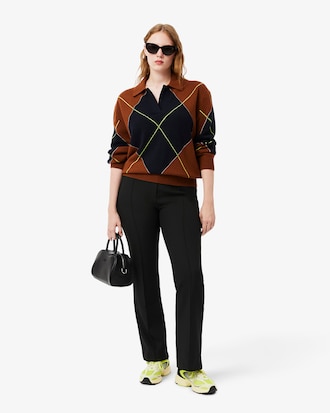 Pantalon flare taille haute