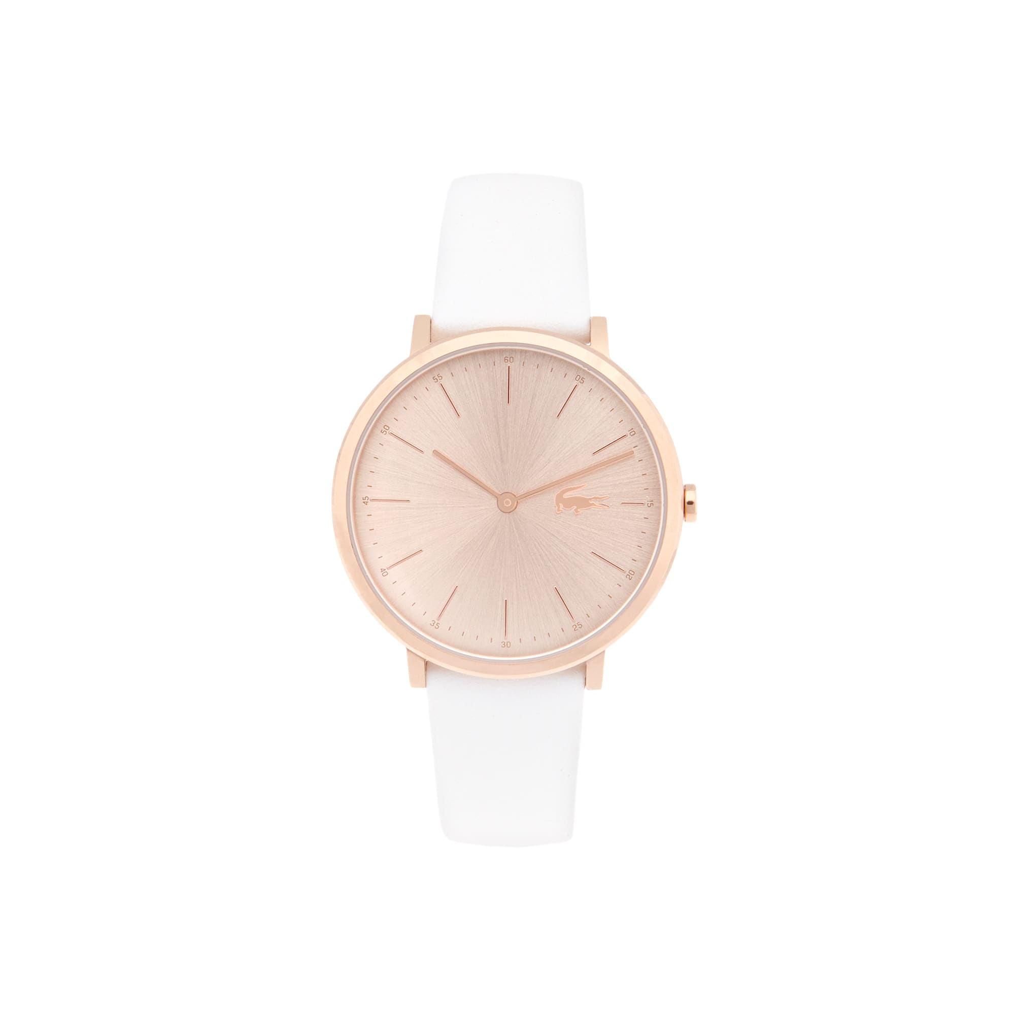 Moon Bracelet Femme BlancLacoste Montre Cuir Avec TFcKJl1