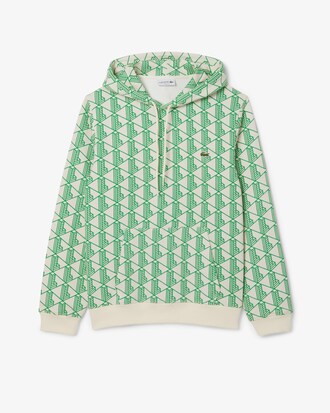 Sweatshirt &agrave; capuche molleton monogramme