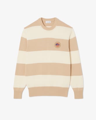 Pull jersey de coton rayé