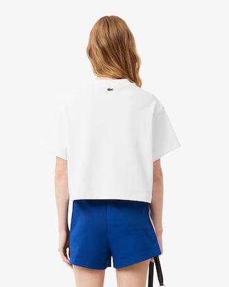 T-shirt oversize jersey épais brodé