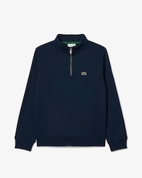 Sweatshirt mixte col montant zipp&eacute;