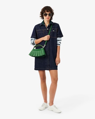 Robe manches courtes denim