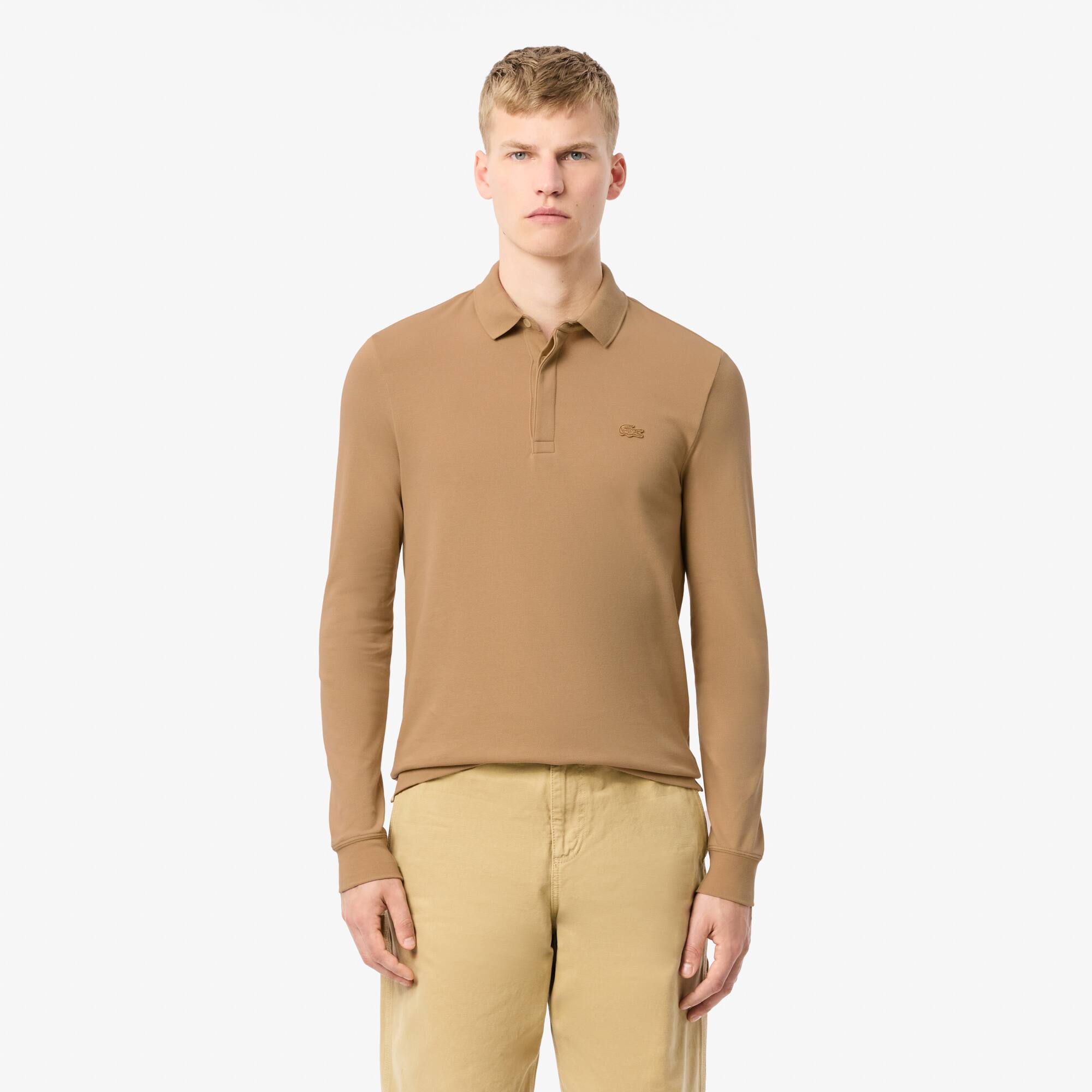 Lacoste Polo Smart Paris coton stretch manches longues. 1