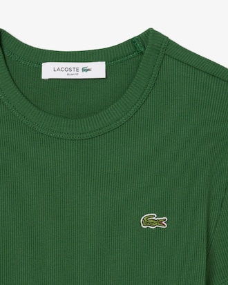 T-shirt slim fit coton côtelé