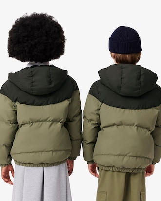 Doudoune taffetas color-block