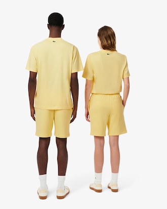 Short molleton de coton imprimé