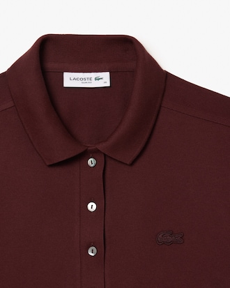 Polo L.12.D slim fit en mini piqu&eacute; stretch