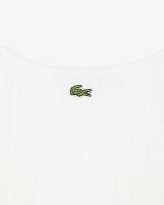 D&eacute;bardeur slim fit coton maille pointelle