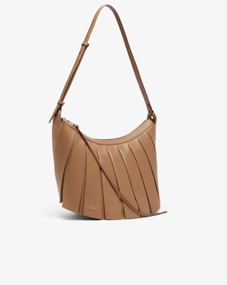 Sac hobo Lenglen XL D&eacute;fil&eacute; en cuir su&egrave;de