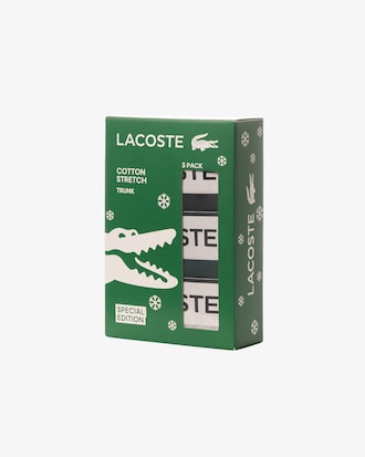 Lot de 3 boxers courts ceinture argent&eacute;e