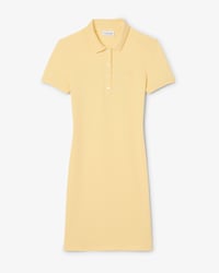 Robe polo slim fit en mini Piqu&eacute; stretch