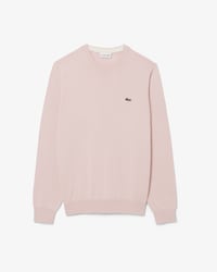 Pull coton uni col rond