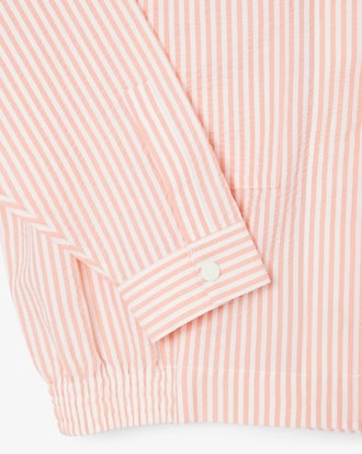 Veste seersucker ray&eacute;e