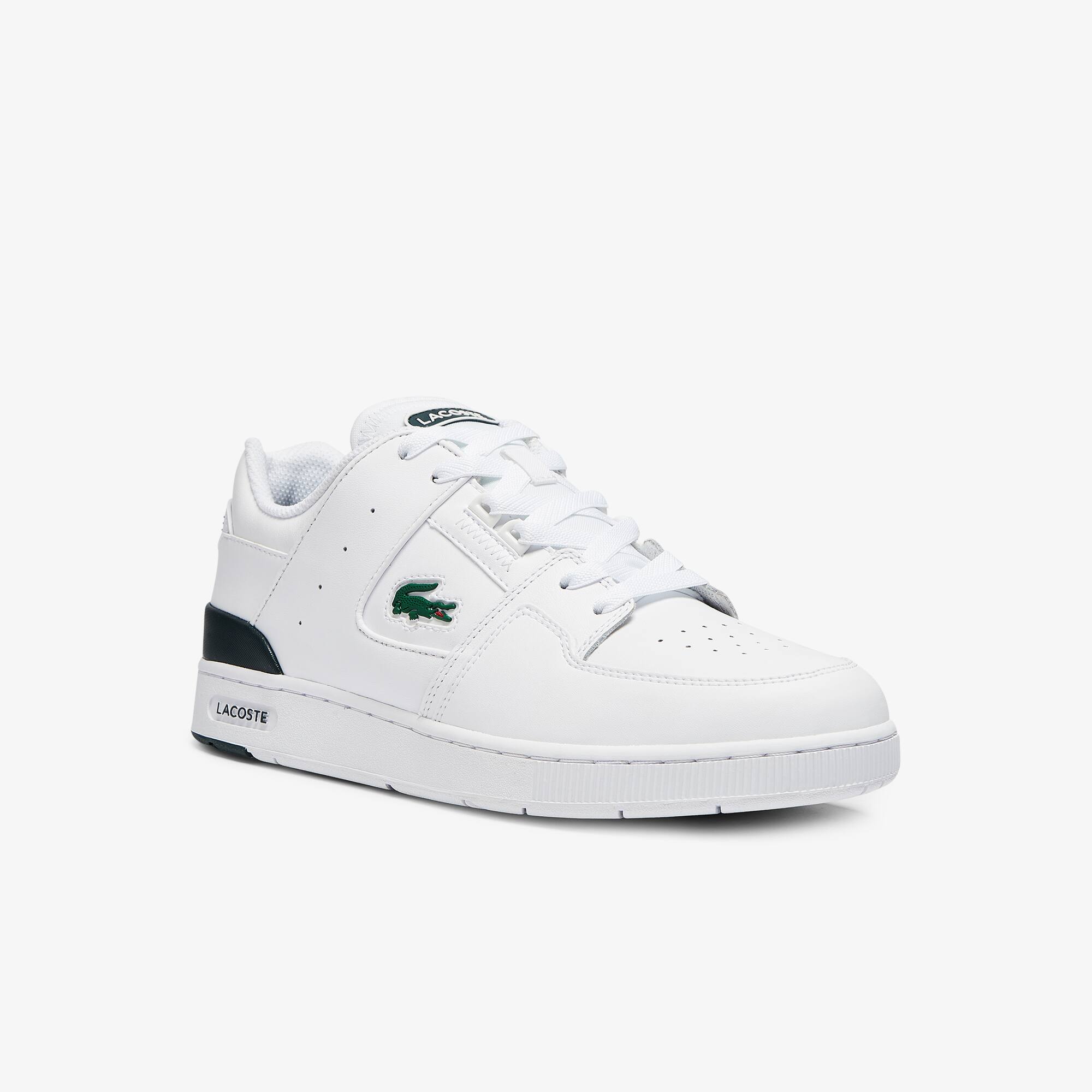 Lacoste Sneakers Court Cage homme en cuir Taille 46 Blanc/vert Foncé
