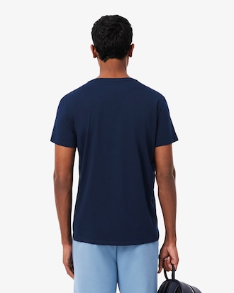 T-shirt coton Pima l&eacute;ger col V