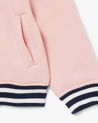 Bomber mixte molleton badge brod&eacute;