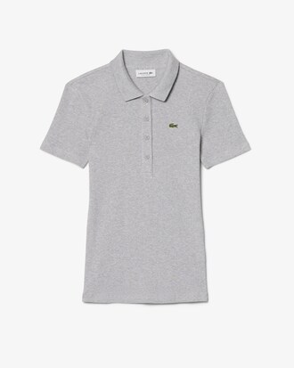 Polo L.12.D slim fit coton côtelé