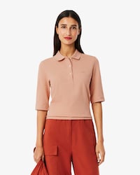 Polo L.12.D slim fit manches trois-quarts