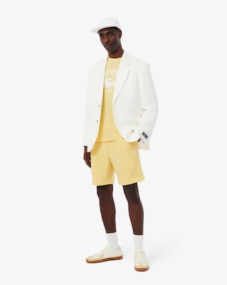 Short molleton de coton imprimé