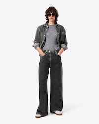 Jean taille haute wide fit