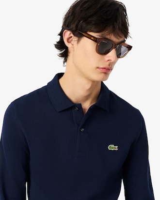 Polo L.12.12 slim fit manches longues