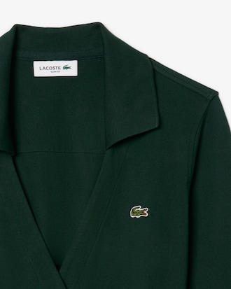 Robe polo portefeuille mini Piqué stretch