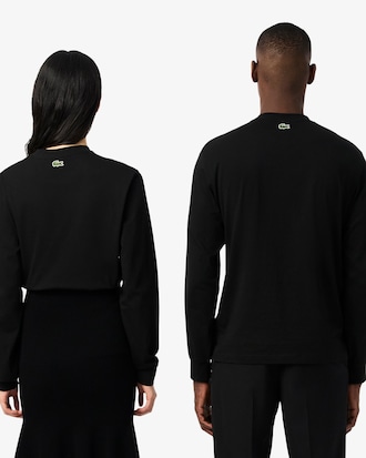 T-shirt manches longues imprimé Lacoste