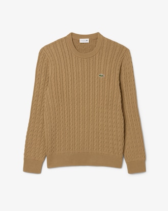 Pull torsadée coton