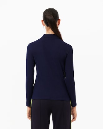 Polo L.12.D slim fit en mini Piqué stretch