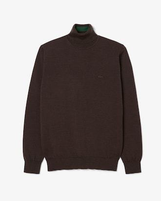 Pull en laine m&eacute;rinos col roul&eacute;