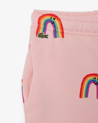 Short en molleton imprimé arc-en-ciel