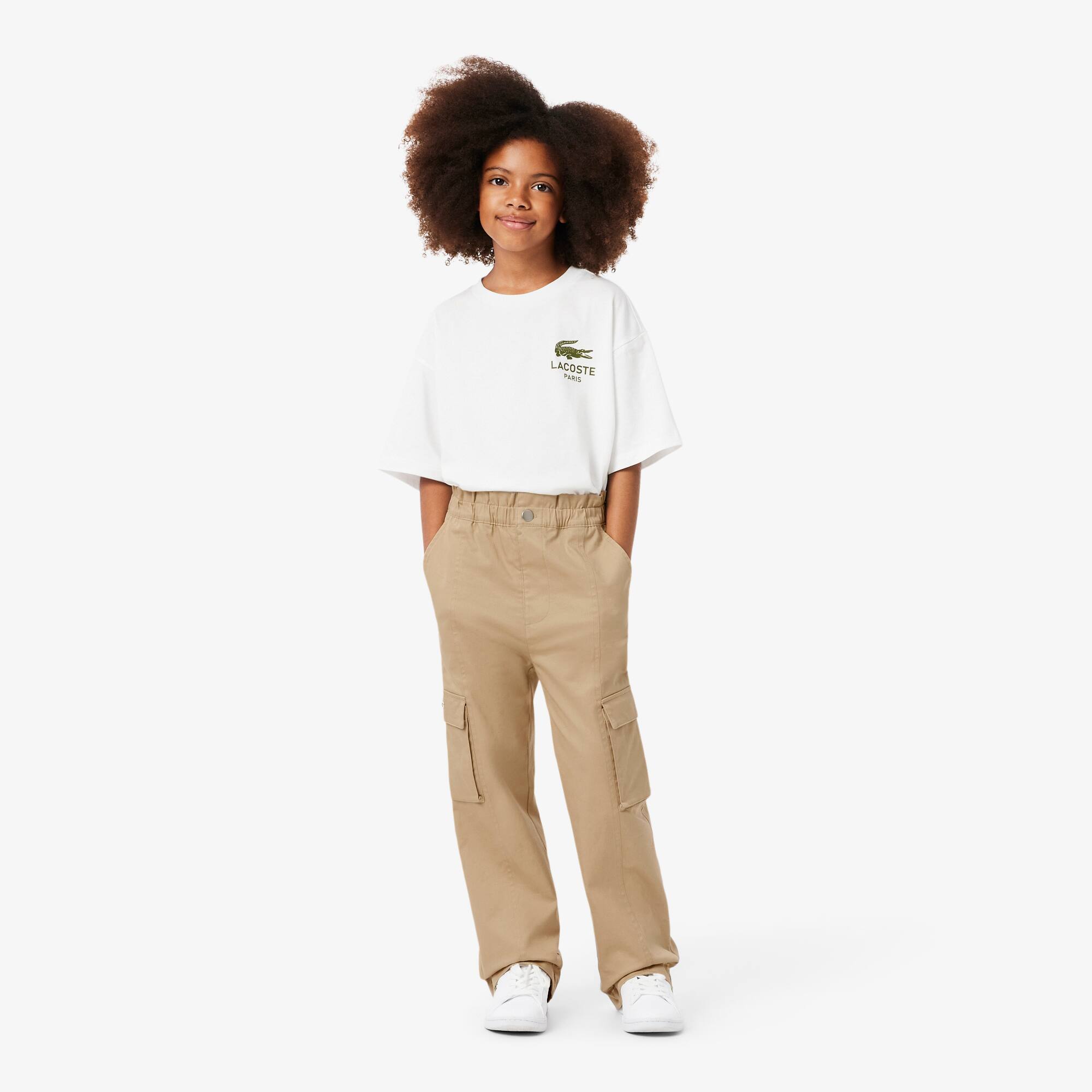 Jupe mi-Longue brodée en coton Flecos Beige Sophie+lucie