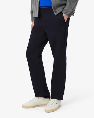 Pantalon chino regular fit coton