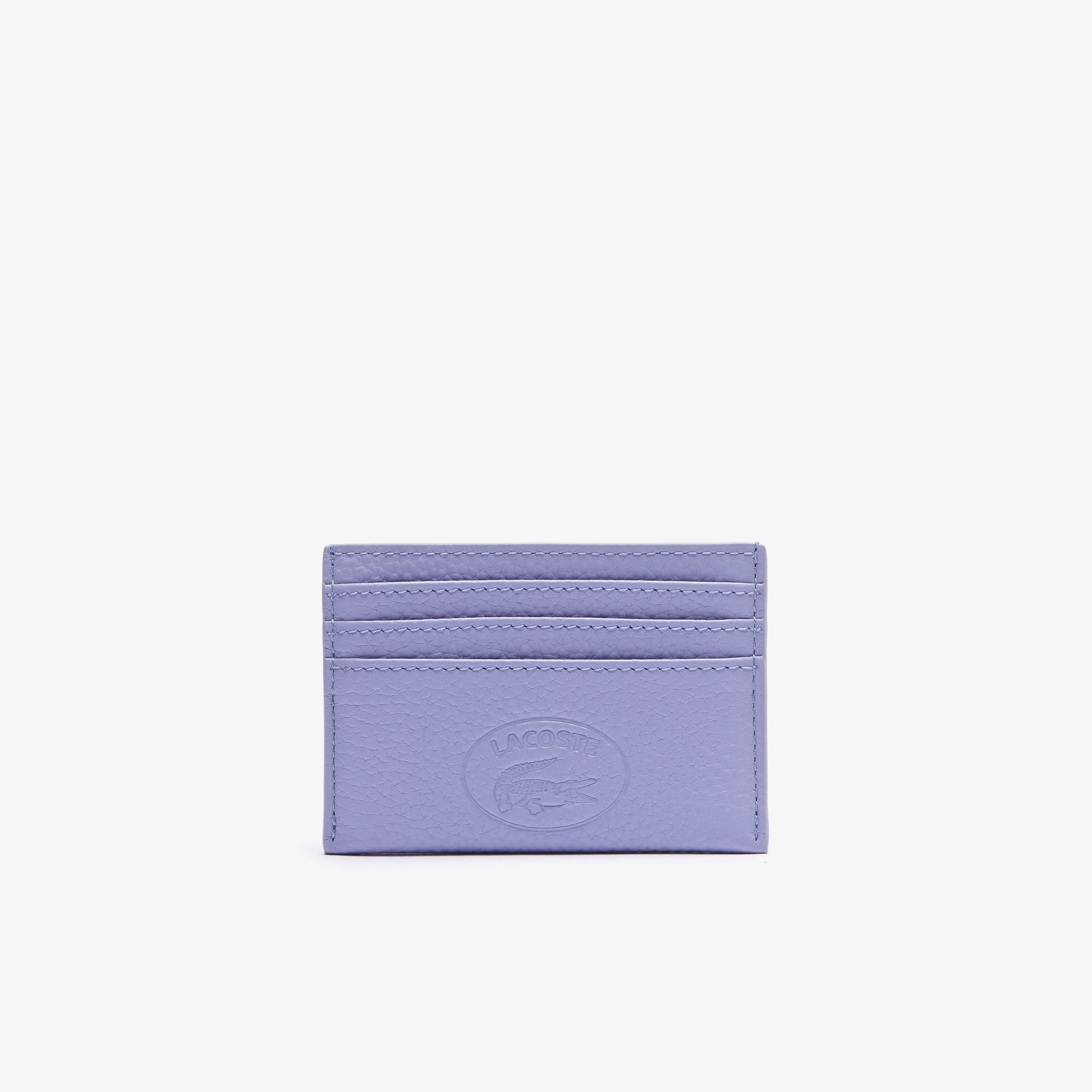 Lacoste Porte-cartes Croco Crew en cuir grainé Taille Taille unique Freesia